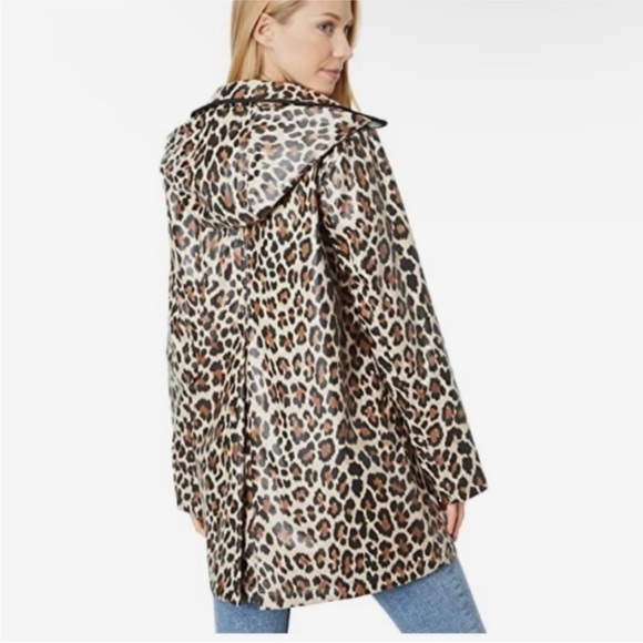Kate Spade leopard animal print raincoat NWT - Picture 2 of 10